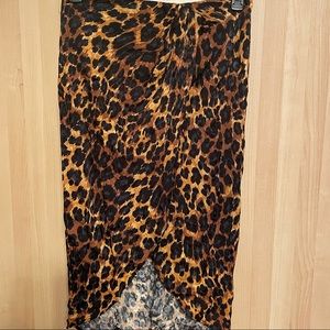 Zara Animal Print Mini Dress in Brown and Black